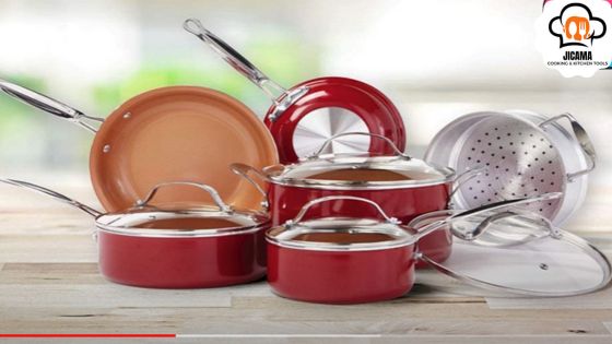 ceramic cookware on gas stove