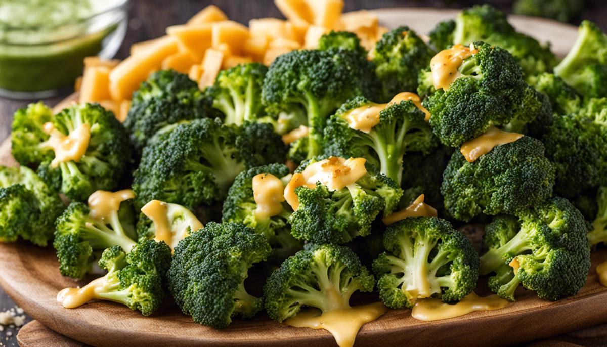 A plate of Bennigan's Broccoli Bites, golden and crispy on the outside with a cheesy and broccoli-filled interior.