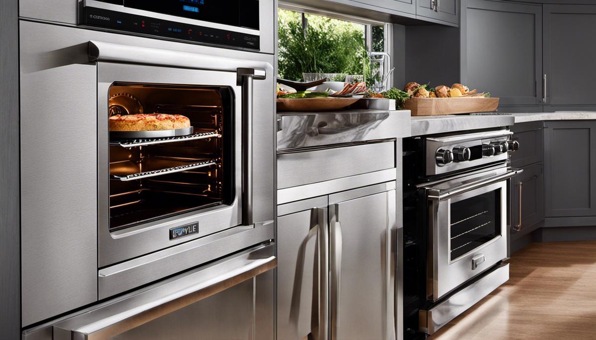 Image depicting the comparison between Wolf Countertop Oven and Breville ovens, highlighting their price and value.