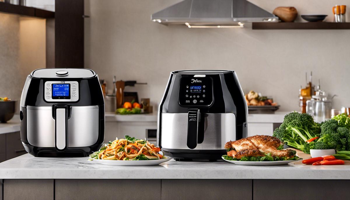 A comparison between Emeril Air Fryer and Ninja Foodi, analyzing their price and value.